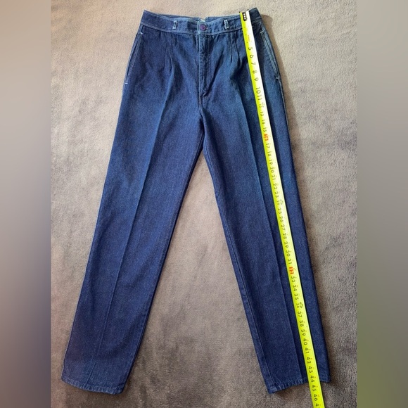 Seattle Blues Vintage Size 14 Ultra High Rise Wide Leg Straight Jeans - Picture 2 of 13